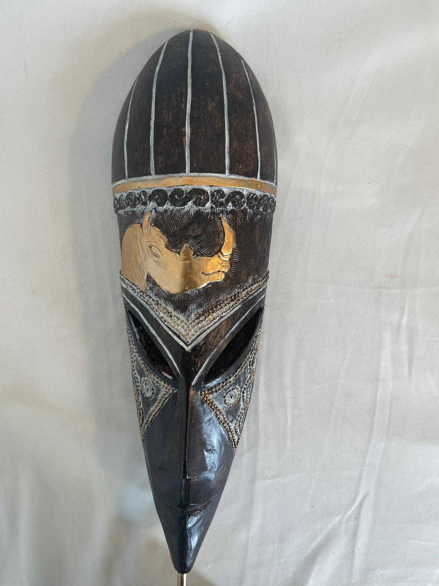 Voir photo 2 de Masque africain décoratif d'Atmosphera Masque africain décoratif d'Atmosphera État correct reconditionné photo 2