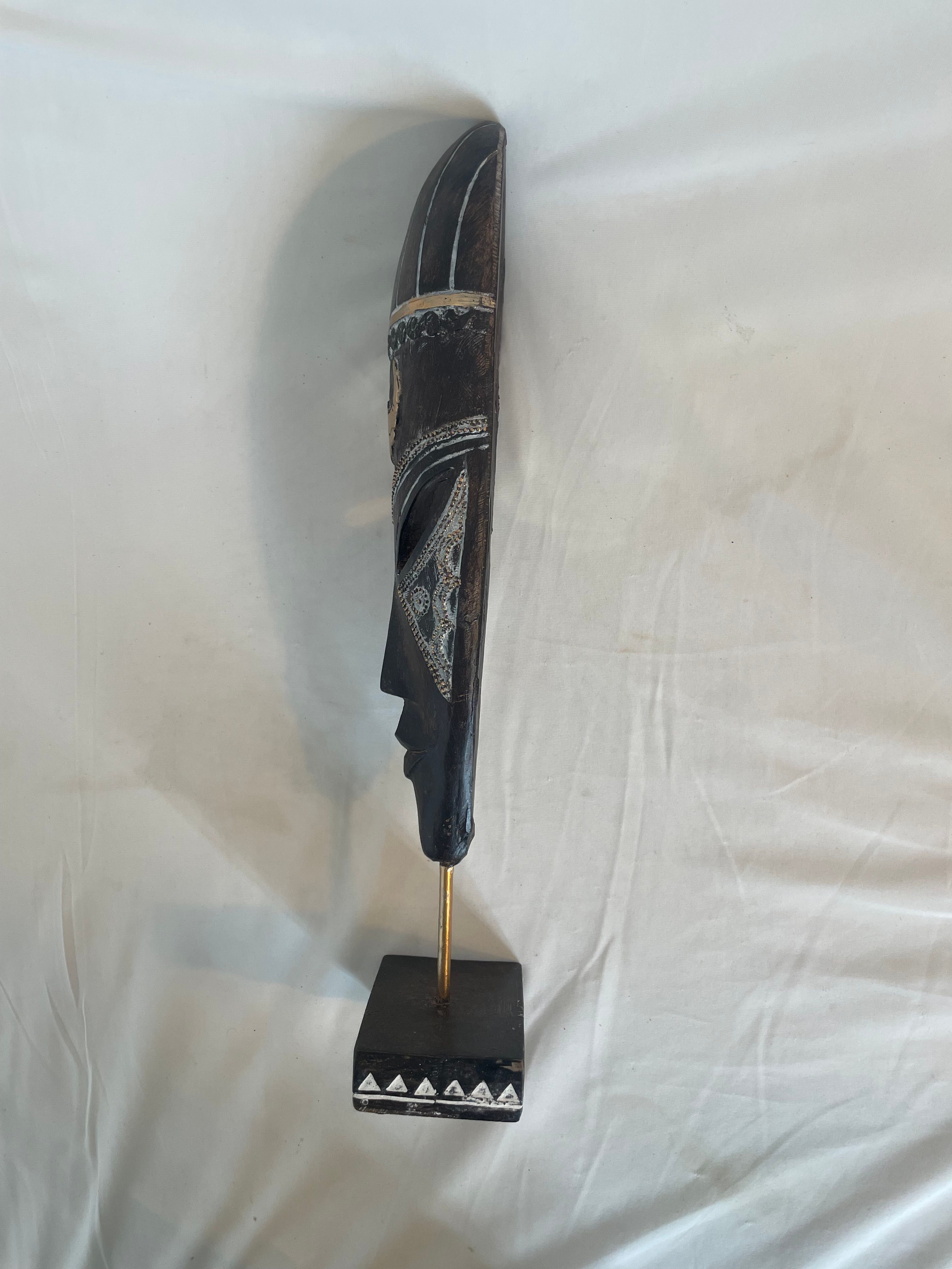 Voir photo 4 de Masque africain décoratif d'Atmosphera Masque africain décoratif d'Atmosphera État correct reconditionné photo 4