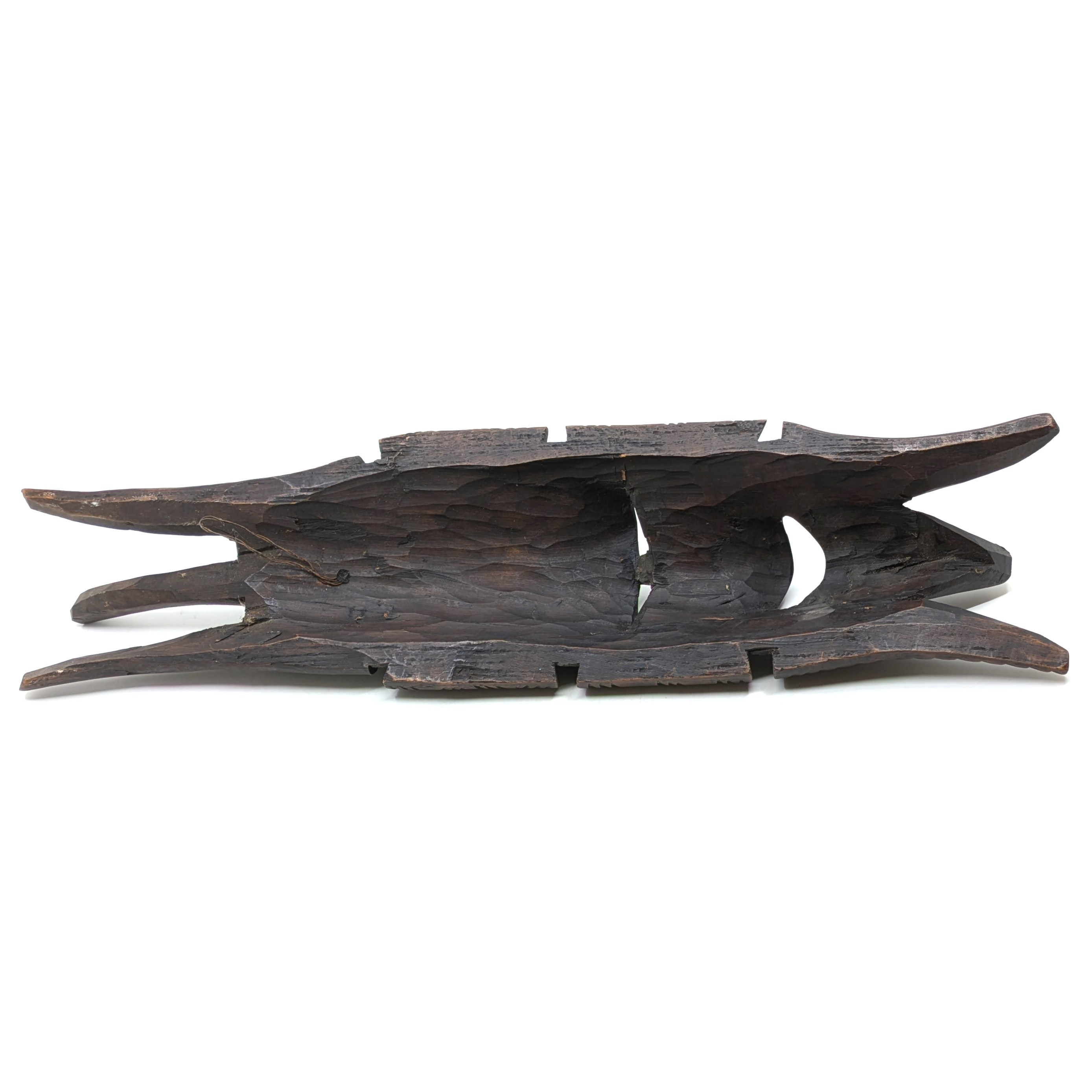 Voir photo 4 de Masque africain en bois sculpté – Sculpture traditionnelle murale Masque africain en bois sculpté – Sculpture traditionnelle murale Bon état reconditionné photo 4