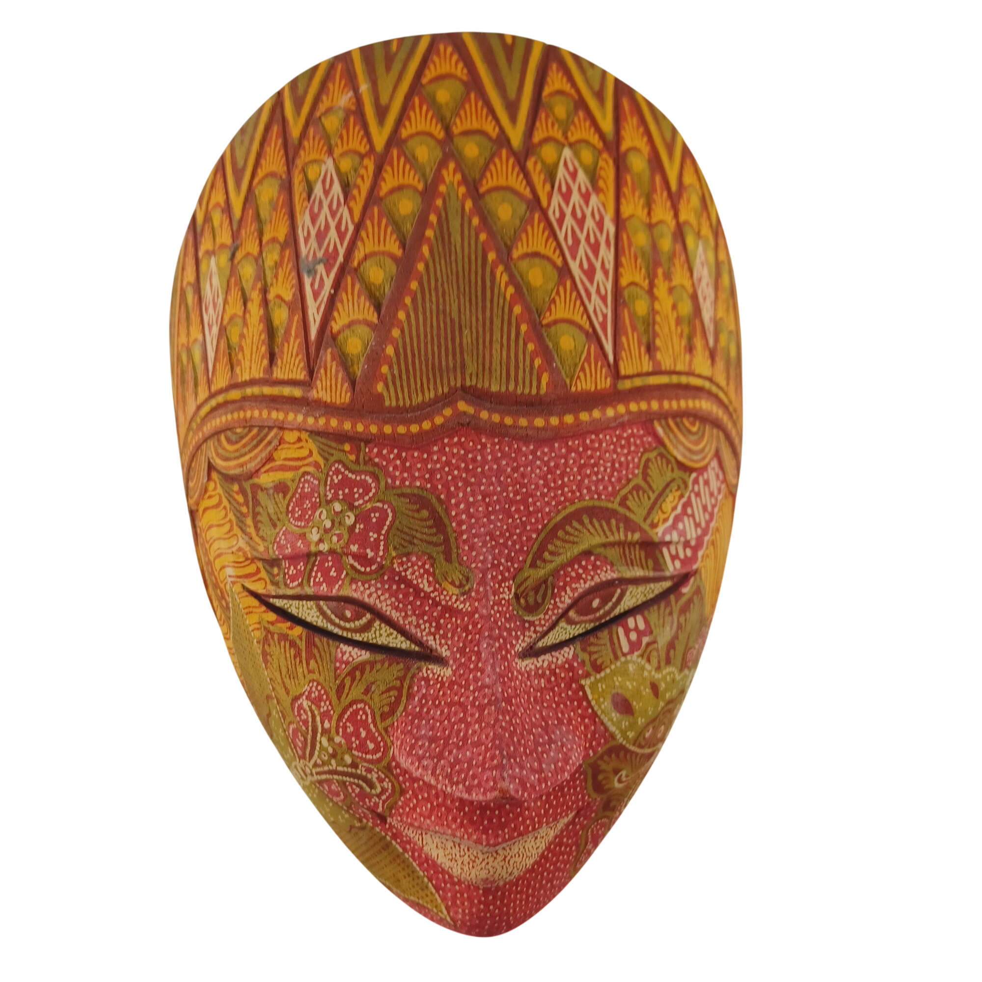 Masque de bois rouge sculpté de 23 cm Très bon état - alternatives disponibles sur Dero Masque de bois rouge sculpté de 23 cm Très bon état reconditionné (offre indisponible)