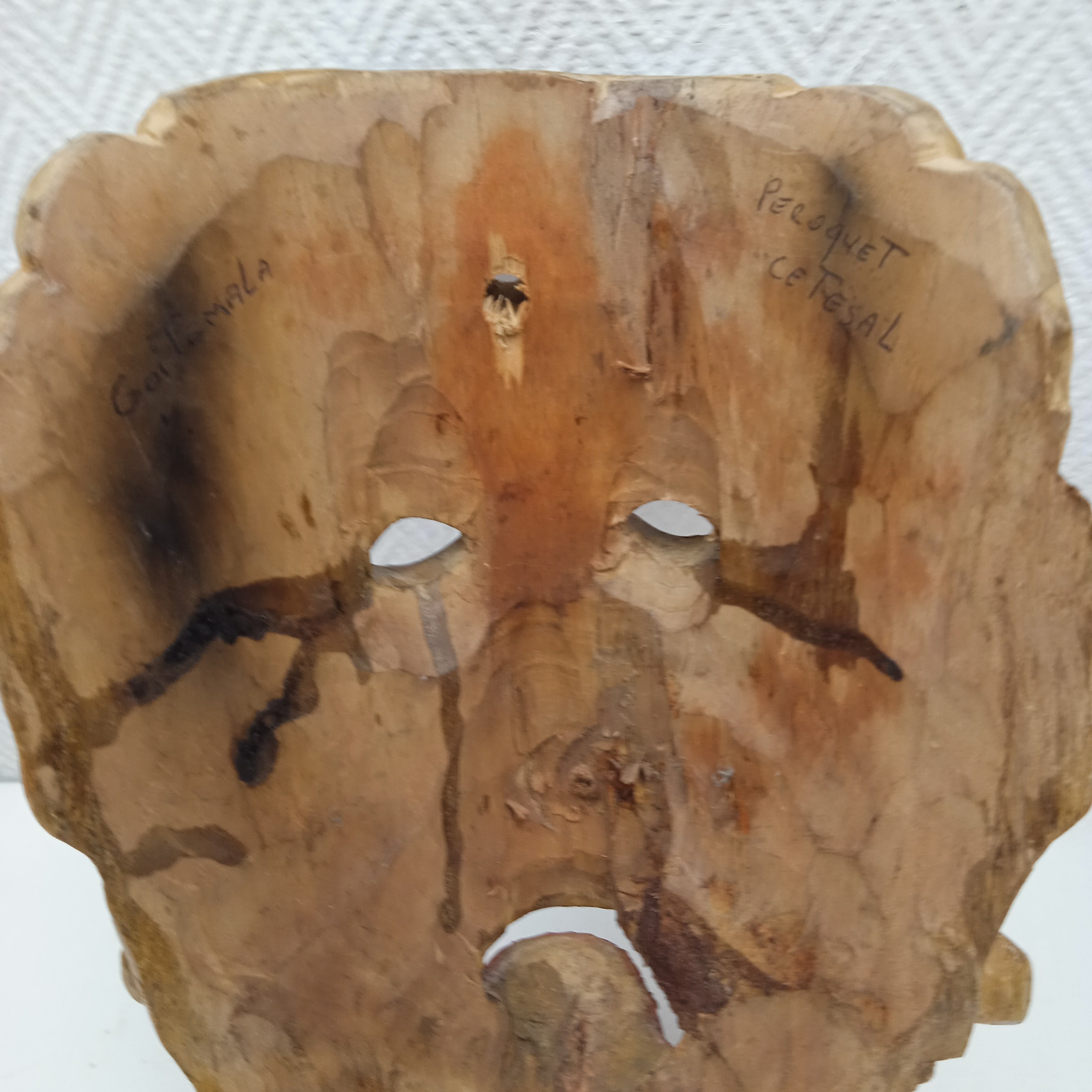 Voir photo 9 de Masque en Bois Art Tribal Perroquet Cetesal Guatemala Masque en Bois Art Tribal Perroquet Cetesal Guatemala État correct reconditionné photo 9