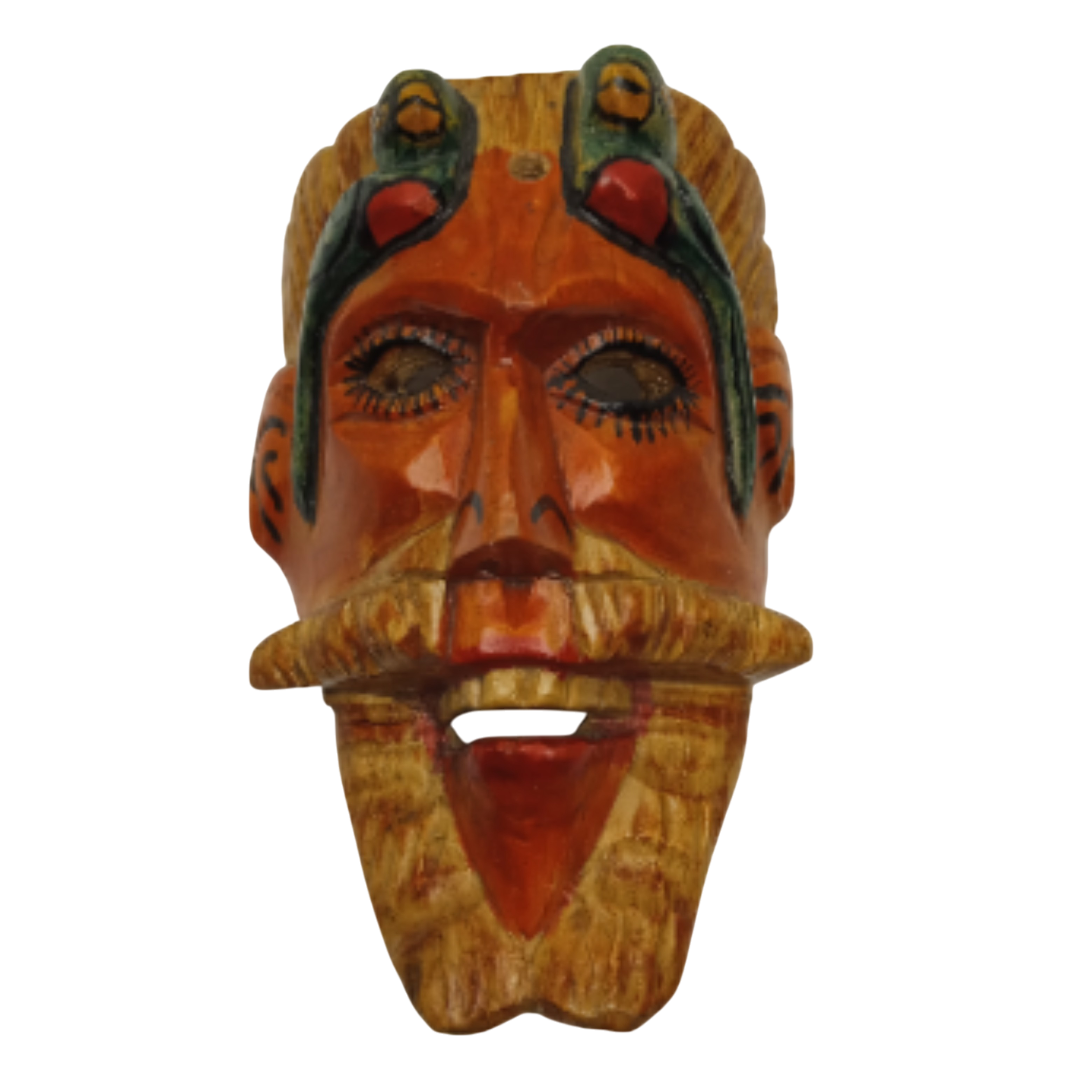 Masque en Bois Art Tribal Perroquet Cetesal Guatemala État correct - 20,00 € Masque en Bois Art Tribal Perroquet Cetesal Guatemala État correct reconditionné disponible sur Label Emmaüs