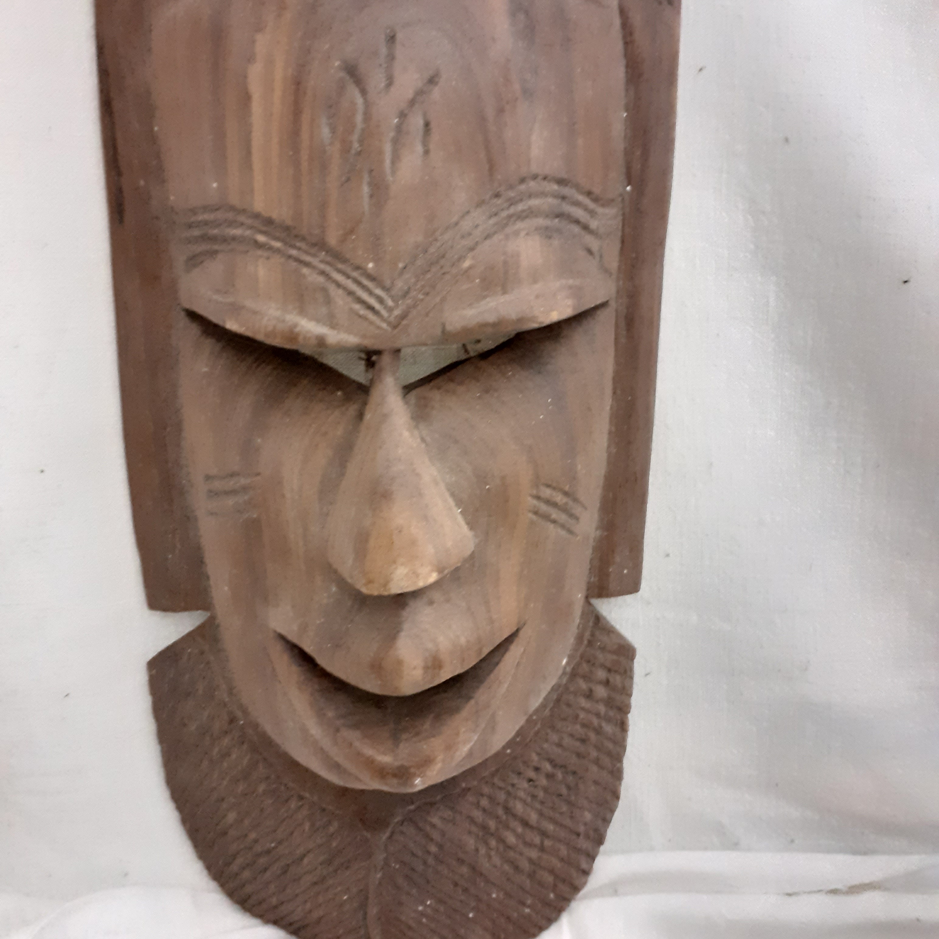 Voir photo 2 de Masque ethnique en bois Masque ethnique en bois Bon état reconditionné photo 2