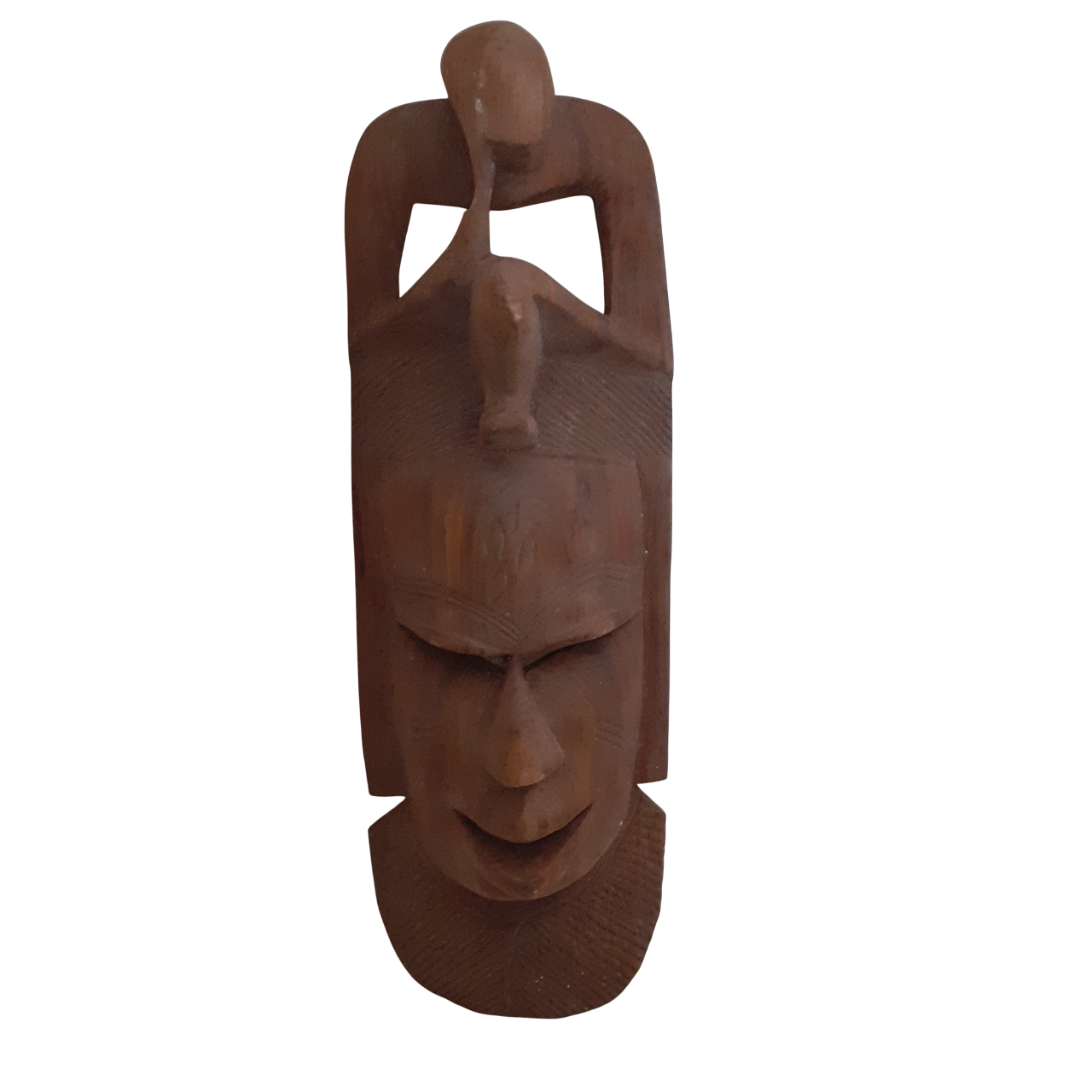 Masque ethnique en bois Bon état - 20,00 € Masque ethnique en bois Bon état reconditionné disponible sur Label Emmaüs