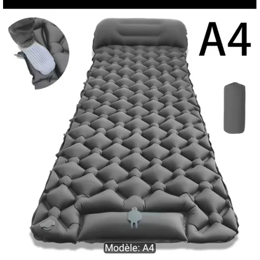 Matelas autogonflant bivouac couleur gris taille 180x60 Bon état reconditionné disponible sur Rakuten