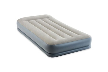 Matelas gonflable - Pillow Rest Mid-Rise - 1 personne - 99x191x30 cm (LxLxH) - Gris - Motopompe intégrée Bon état Intex reconditionné disponible sur Darty | Dero
