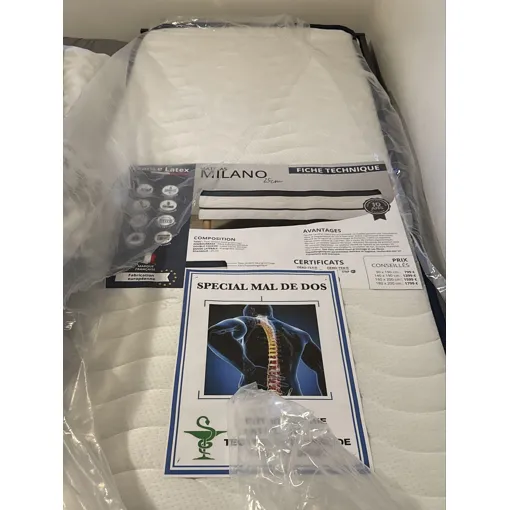 Matelas, Milano et emballé de la marque France latex Bon état reconditionné disponible sur Rakuten