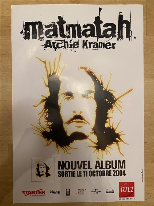 Matmatah - Archie Kramer - 40x60cm - Affiche État correct reconditionné disponible sur Fnac