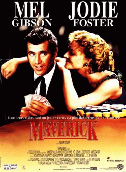 Maverick - 1994 - Jodie Foster - Mel Gibson - 40x60cm - Affiche de cinéma originale pliée État correct N/A reconditionné disponible sur Fnac