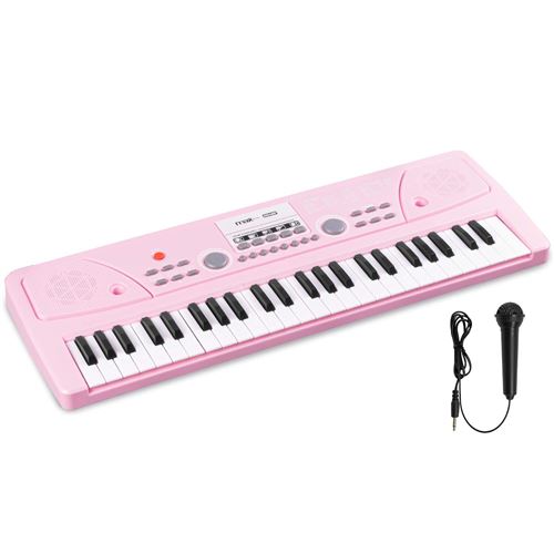 Max KD49P - Clavier Électronique 49 Touches pour Enfant avec Batterie & Micro - Rose État correct N/A reconditionné disponible sur Fnac | Dero
