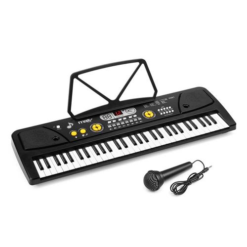 MAX KD61 - Clavier Électronique Noir 61 Touches Portable avec Batterie Rechargeable | 200 Sons, 200 Rythmes & Haut-Parleurs Intégrés État correct N/A reconditionné disponible sur Fnac