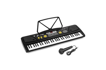 MAX KD61 - Clavier Electronique Noir 61 Touches Portable avec Batterie Rechargeable | 200 Sons, 200 Rythmes & Haut-Parleurs Intégrés Très bon état N/A reconditionné disponible sur Darty