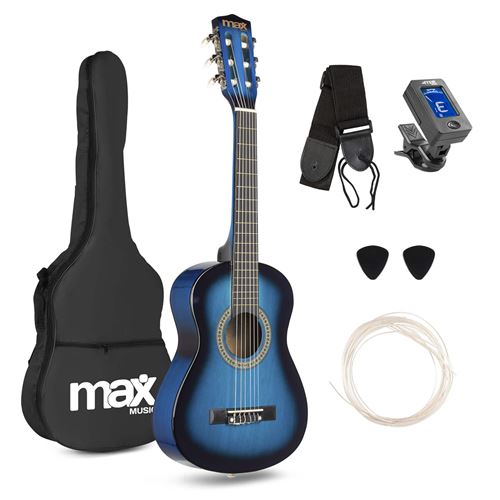Max SoloArt Pack Guitare Classique Junior 1/4 - Bleue, Enfant 4 à 6 ans État correct N/A reconditionné disponible sur Fnac | Dero