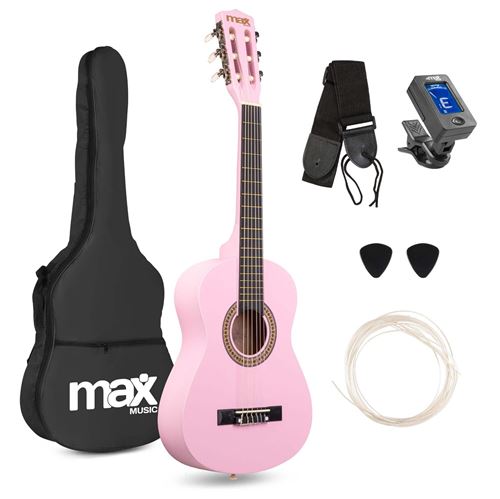 Max SoloArt Pack Guitare Classique Junior 1/4 - Rose, Enfant 4 à 6 ans État correct N/A reconditionné disponible sur Fnac | Dero