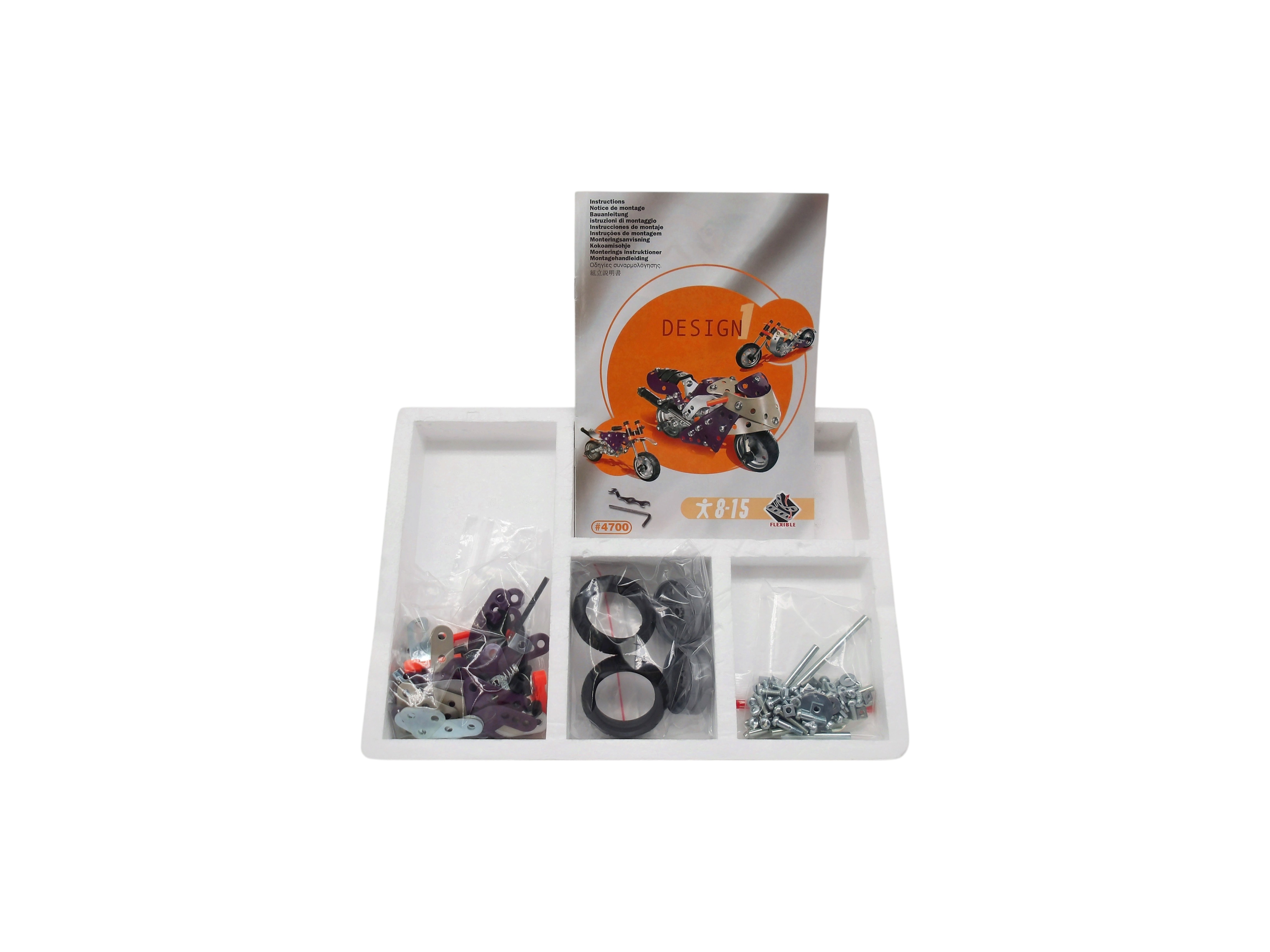 Voir photo 3 de Meccano - Design 1 - Moto Meccano - Design 1 - Moto Très bon état reconditionné photo 3