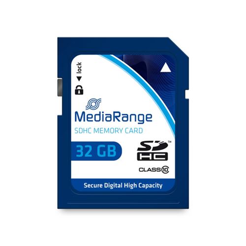 MediaRange - Carte mémoire flash - 32 Go - Class 10 - SDHC - bleu État correct Mediarange reconditionné disponible sur Fnac