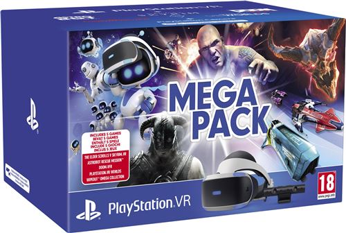 Mega Pack Sony PlayStation VR + Camera + 5 jeux État correct Sony reconditionné disponible sur Fnac | Dero