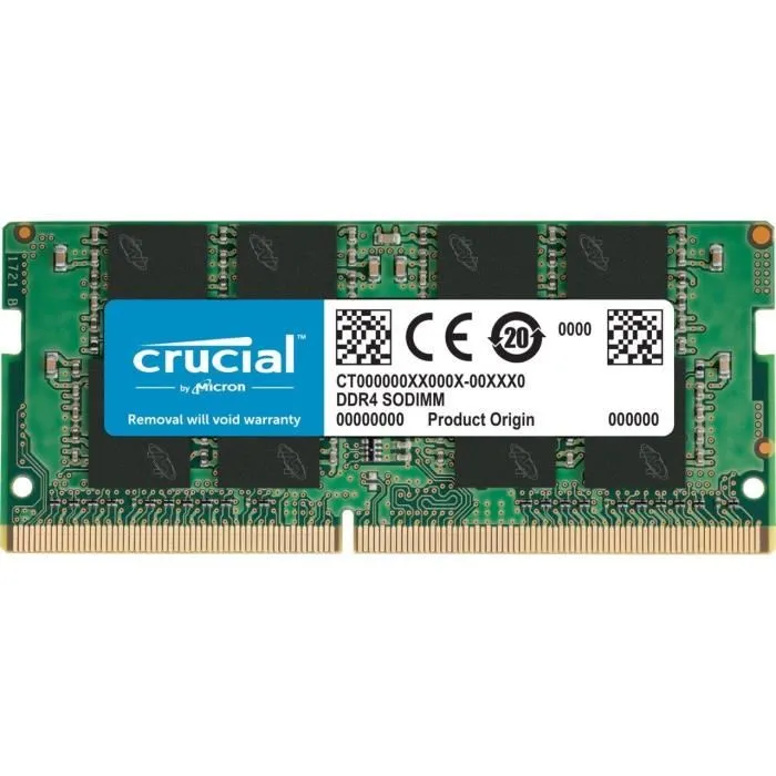 Mémoire Crucial CT8G4SFS824A 8Go DDR4 2400 MT/s PC4-19200 Single Rank x8 SODIMM 260-Pin Reconditionné - 74,90 € Mémoire Crucial CT8G4SFS824A 8Go DDR4 2400 MT/s PC4-19200 Single Rank x8 SODIMM 260-Pin Reconditionné Crucial reconditionné disponible sur Cdiscount Seconde Vie