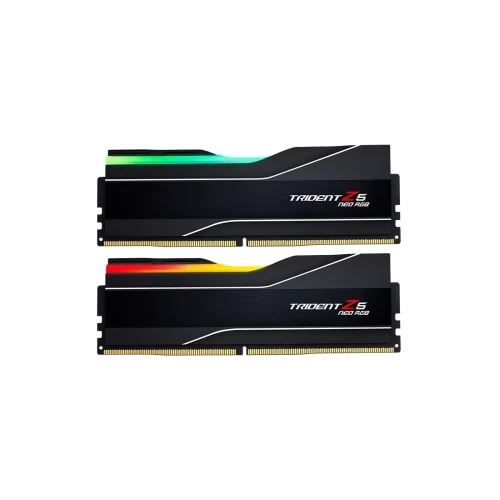 Mémoire RAM G.Skill Trident Z5 Neo RGB F5-6000J3040G32GX2-TZ5NR 64Go (2x32Go) DDR5 6000MHz CL40 Noir État correct N/A reconditionné disponible sur Fnac