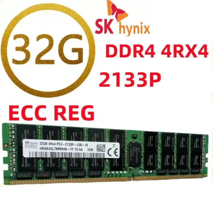 Mémoire RAM PC SK hynix 64GB (2×32GB) DDR4 REG RECC 4R×4 2133MHz Reconditionné SK Hynix reconditionné disponible sur Cdiscount Seconde Vie