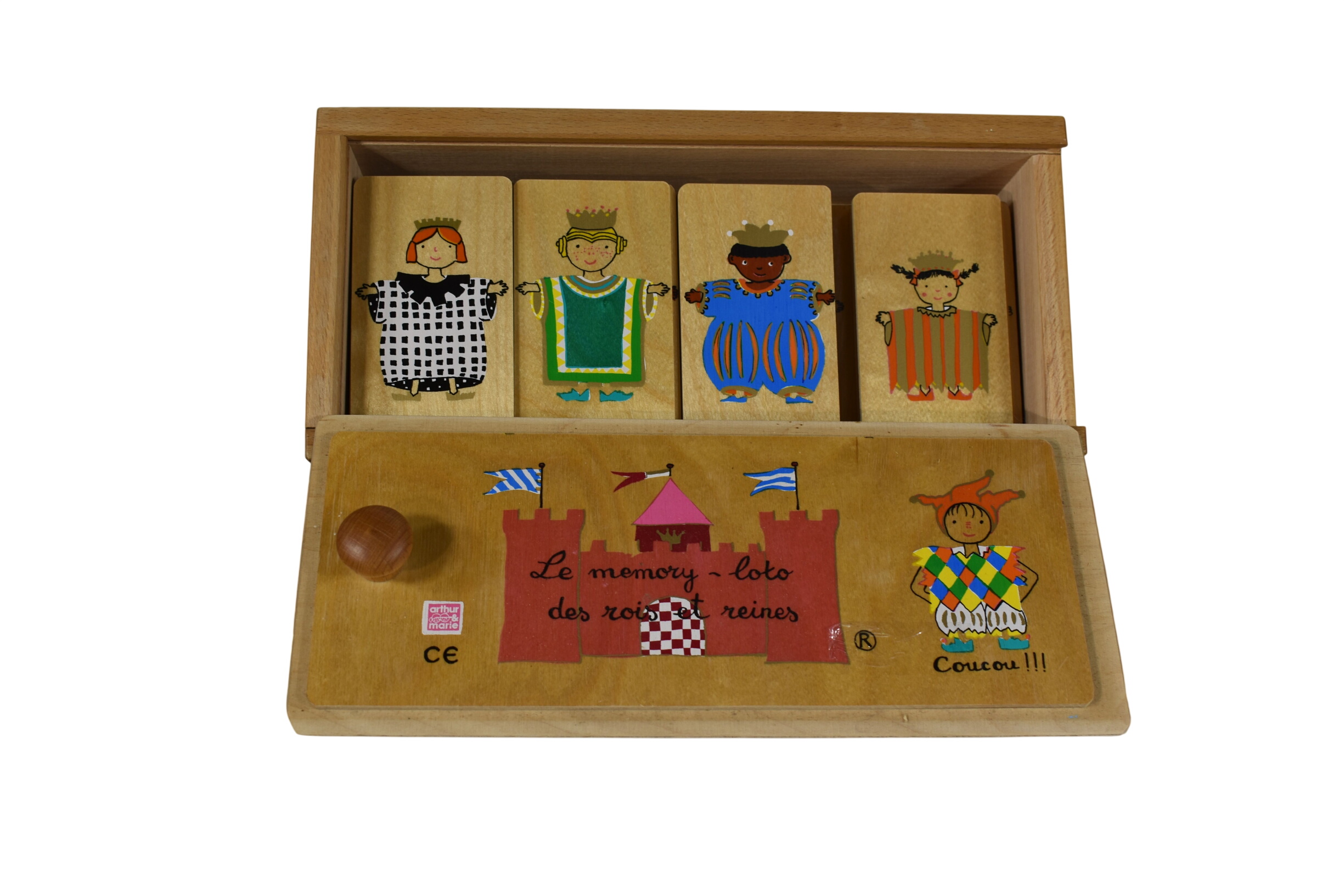 Acheter "Memory - loto des rois et reines" - Jeu en bois - Arthur et Marie Éditeur - Manque 4 plaquettes - (Boîte 28.5 x 13.5 x h. 8 cm) Bon état - 31,00 € "Memory - loto des rois et reines" - Jeu en bois - Arthur et Marie Éditeur - Manque 4 plaquettes - (Boîte 28.5 x 13.5 x h. 8 cm) Bon état reconditionné disponible sur Label Emmaüs