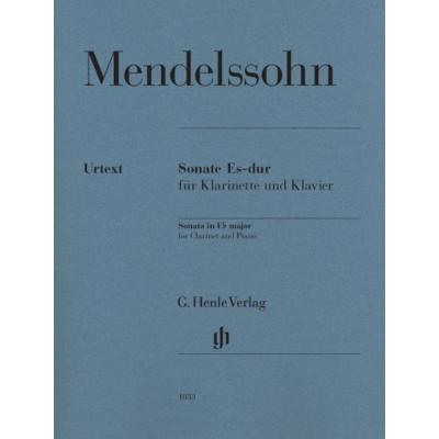 Mendelssohn Felix - Sonate Mib Majeur - Clarinette(Sib)/Piano État correct reconditionné disponible sur Fnac