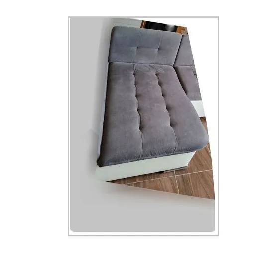 MERIDIENNE CANAPE DIVAN GRIS ET BLANC Bon état reconditionné disponible sur Rakuten