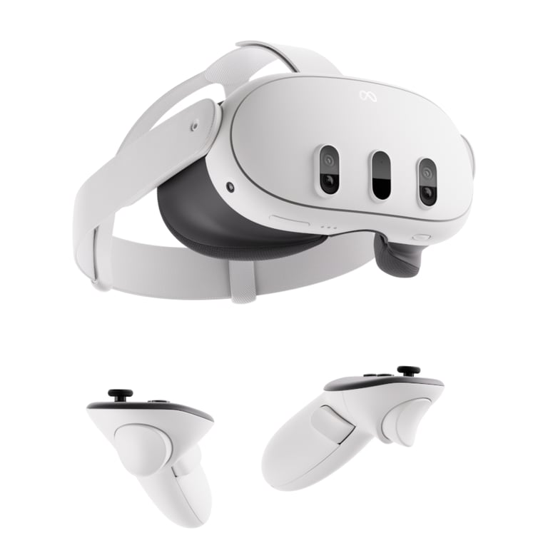 Meta Quest 3 - Casque de réalité virtuelle et mixte 512 Go, Blanc - Excellent état Parfait état Meta reconditionné disponible sur Pixmania