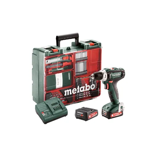 Metabo Perceuse-visseuse sans fil PowerMaxx BS 12 Set, 12V 2x2Ah Li-Ion, Chargeur SC 30, Coffret, Atelier mobile - 601036870 Bon état reconditionné disponible sur Rakuten