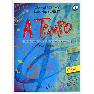 Méthodes et pédagogie BILLAUDOT BOULAY/MILLET - A TEMPO VOL.6 ORAL Formation musicale - solfège État correct reconditionné disponible sur Fnac