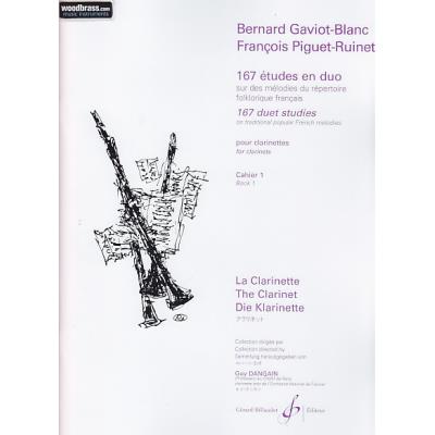 Méthodes et pédagogie BILLAUDOT GAVIOT-BLANC B./PIGUET-RUINET F. - 167 ETUDES EN DUO VOL.1 - 2 CLARINETTES Clarinette État correct reconditionné disponible sur Fnac