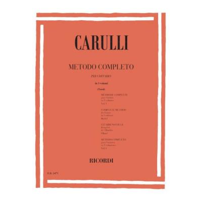 Méthodes et pédagogie RICORDI CARULLI F. - METODO COMPLETO PER CHITARRA VOL. I - GUITARE Guitare acoustique État correct reconditionné disponible sur Fnac