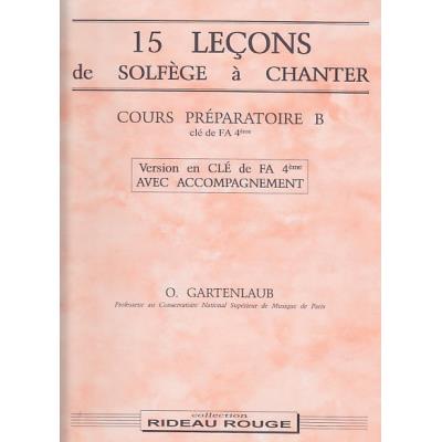 Acheter Méthodes et pédagogie RIDEAU ROUGE GARTENLAUB ODETTE - 15 LEÇONS SOLFEGE À CHANTER : COURS PREPARATOIRE B, AVEC ACCOMPAGNEMENT Formation musicale - solfège État correct - 16,00 € Méthodes et pédagogie RIDEAU ROUGE GARTENLAUB ODETTE - 15 LEÇONS SOLFEGE À CHANTER : COURS PREPARATOIRE B, AVEC ACCOMPAGNEMENT Formation musicale - solfège État correct reconditionné disponible sur Fnac