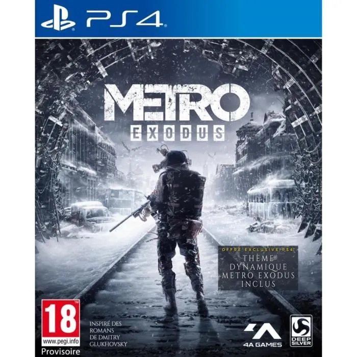 Metro Exodus Jeu PS4 refurbished - 12,95 € Metro Exodus Jeu PS4 refurbished reconditionné disponible sur Cdiscount Seconde Vie