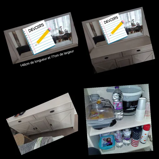 Meuble Bas Avec Miroir Bon état reconditionné disponible sur Rakuten