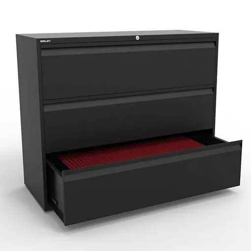 Meuble tiroirs meuble de bureau Bisley noir Bon état reconditionné disponible sur Rakuten