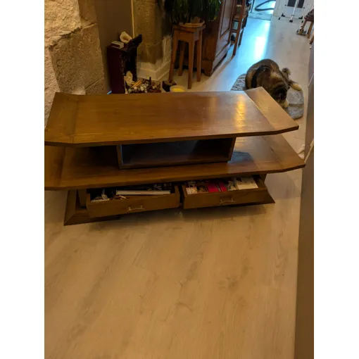 Meuble Tv Bois Exotique Bon état reconditionné disponible sur Rakuten