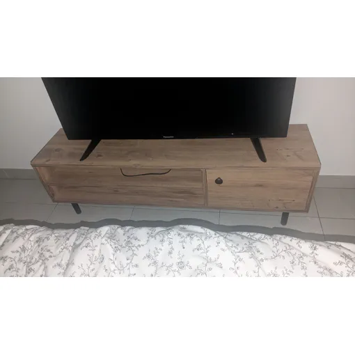 Meuble Tv De La Marque Krios Design (Modèle Avila) Couleur Pin Atlantique - Mélaminé Taille : 120 X 38 X 30cm Poids : 15 Kg. Commandé En Novembre 2024, ! Bon état reconditionné disponible sur Rakuten