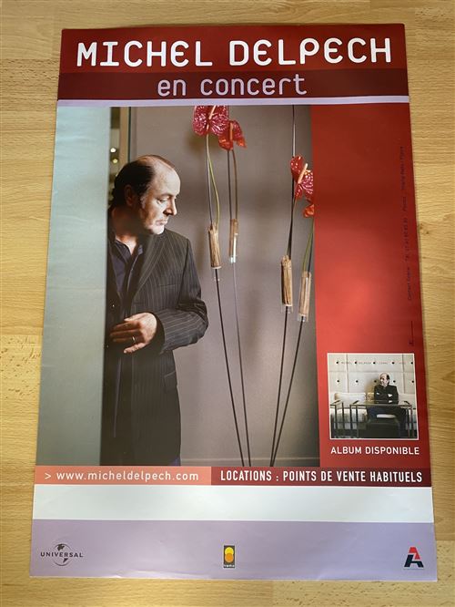 Michel Delpech - En concert - Comme Vous - 40x60cm - Affiche État correct reconditionné disponible sur Fnac