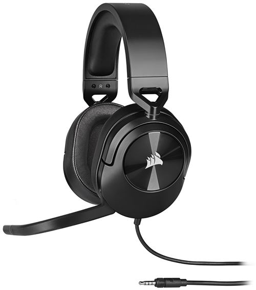 Micro-casque Gaming circum-aural filaire Corsair HS55 Stéréo Noir carbone État correct Corsair reconditionné disponible sur Fnac