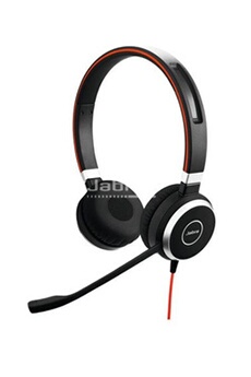 Micro-casque stéréo Evolve 40 MS Noir Très bon état Jabra reconditionné disponible sur Darty