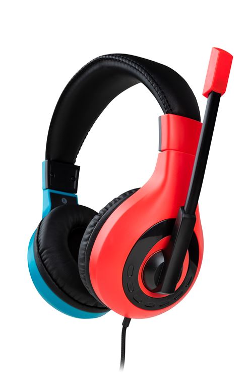 Micro casque stéréo filaire Nacon pour Nintendo Switch Rouge et bleu État correct Nacon reconditionné disponible sur Fnac