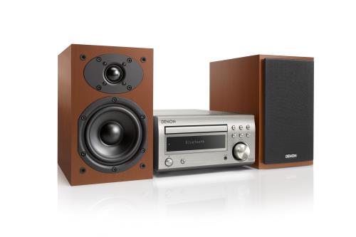 Micro Chaîne Denon D-M41 DAB Bluetooth Argent et Bois État correct Denon reconditionné disponible sur Fnac