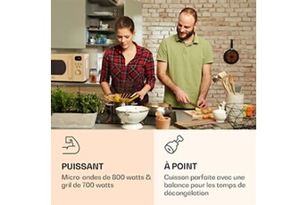 Micro-ondes avec grill - Julieta 20L - 700 / 800 W - 8 programmes - Crème Bon état Klarstein reconditionné disponible sur Darty