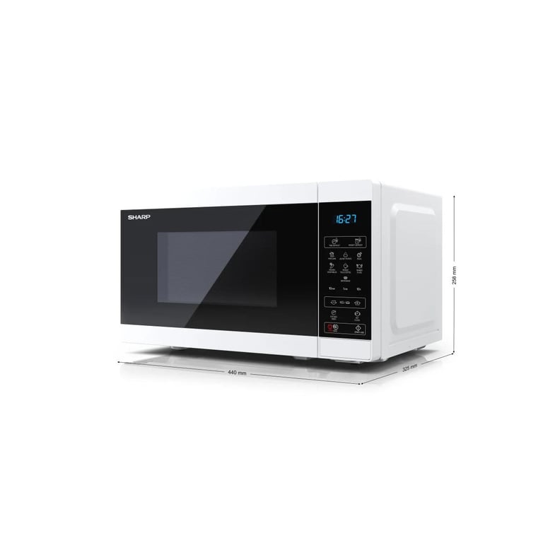 Micro-ondes Sharp YC-MS02E-W 20 L Blanc et Noir - Excellent état Parfait état Sharp reconditionné photo 2 | Dero