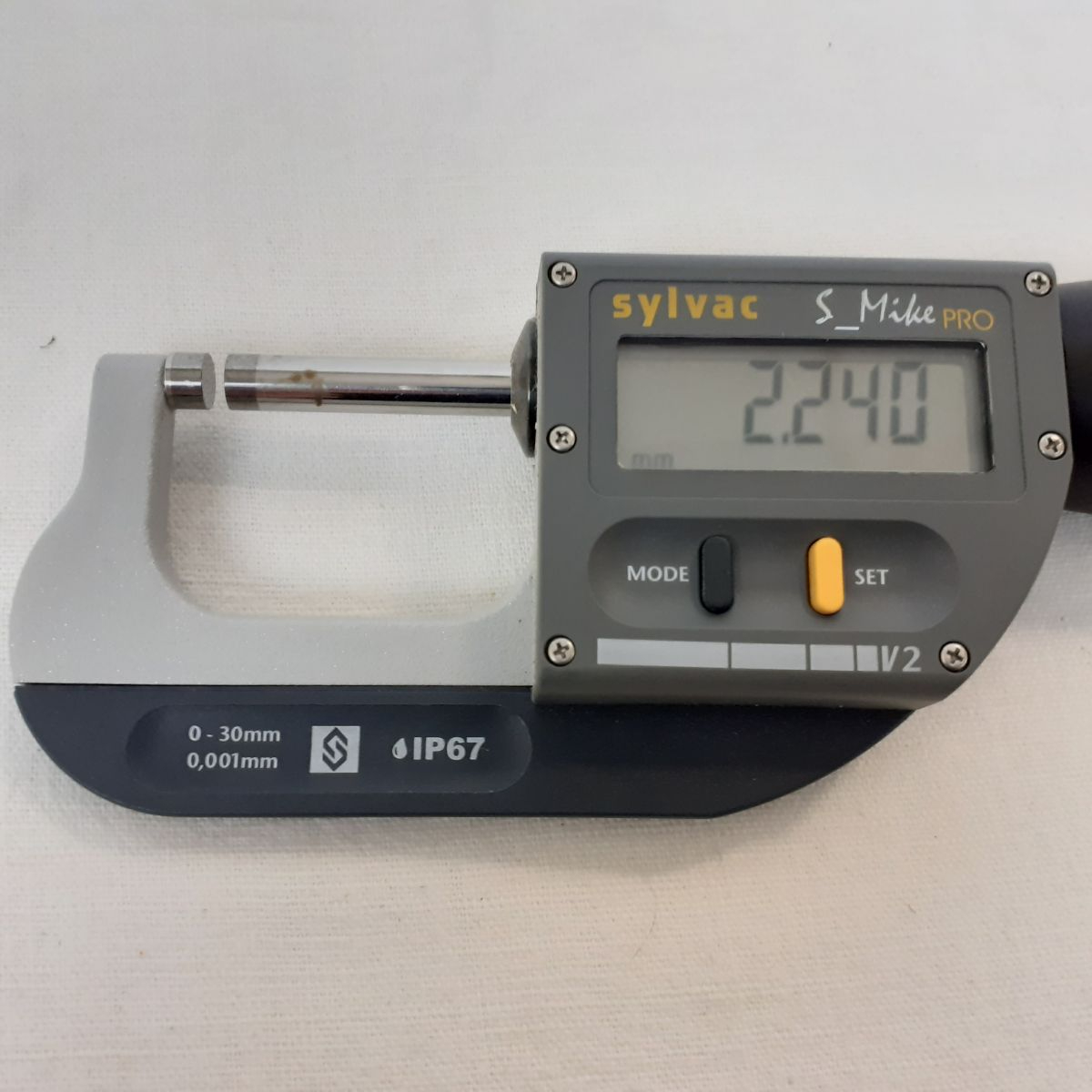 Voir photo 2 de Micromètre numérique de précision Sylvac - Modèle S_Mike PRO IP 67 - Métrologie Micromètre numérique de précision Sylvac - Modèle S_Mike PRO IP 67 - Métrologie Très bon état reconditionné photo 2
