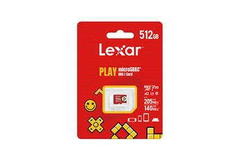 MICROSDXC 512GO PLAY SPECIAL GAMING 205MO/SEC Très bon état Lexar reconditionné disponible sur Darty