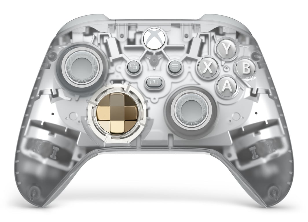 Microsoft Ghost Cipher Or, Gris clair, Transparent Bluetooth/USB Manette de jeu Analogique/Numérique Android, PC, Xbox One, Xbox Series S, Xbox Series X, iOS - Excellent état Comme neuf Microsoft reconditionné disponible sur Pixmania