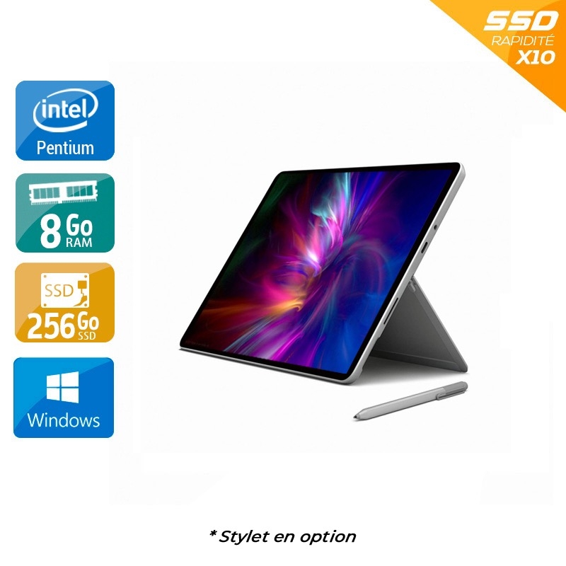 Microsoft Surface Go 1825 10'' Pentium Gold 8Go RAM 256Go SSD Windows 10  Bon étatOccasion certifiée reconditionnée Bon état reconditionné disponible sur Kiatoo