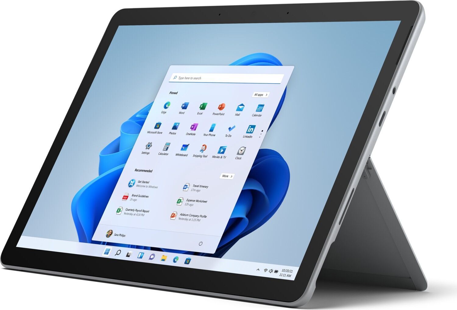 Microsoft Surface Go 3 (2021) 6500Y 10.5" 8 GB 128 GB SSD Platin Win 11 Pro Très bon état Microsoft reconditionné disponible sur Refurbed | Dero